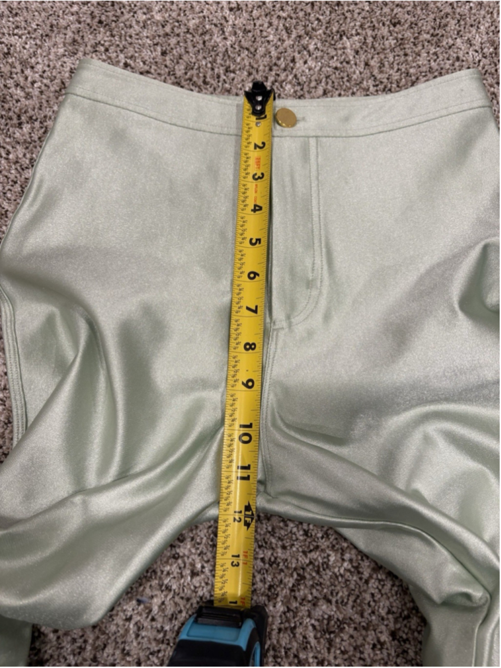 Rezek Studio Corset & Wide Leg Pants Set Green Satin Womens Size S - Picture 8 of 16